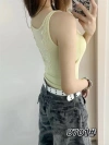 Early autumn, a one-piece warm vest with a threaded square neck, lace cutout and brushed top, worn inside or outside for a beautiful back Specification image